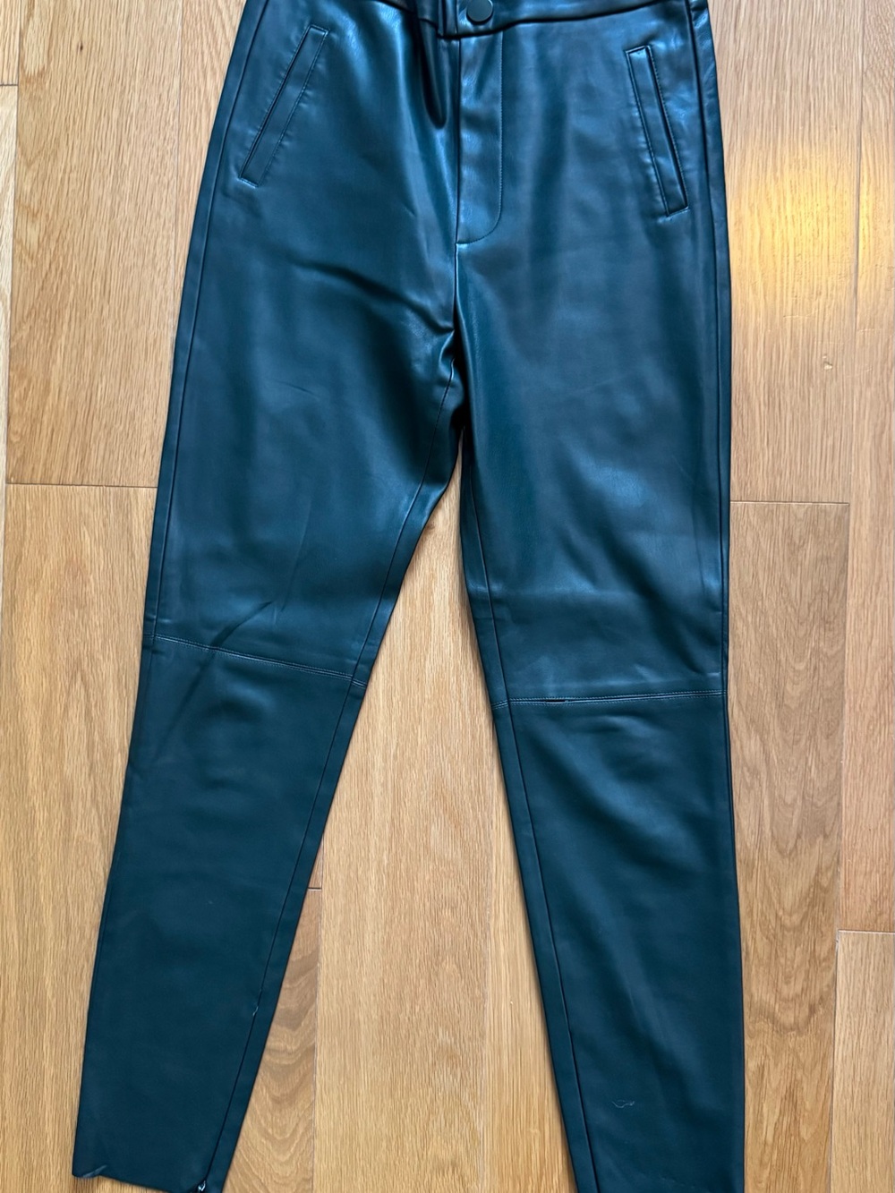 Women’s green Faux Leather Pants